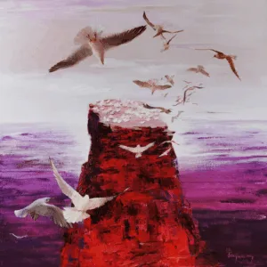 Returning at Dusk - Muriwai Gannet Colony, New Zealand