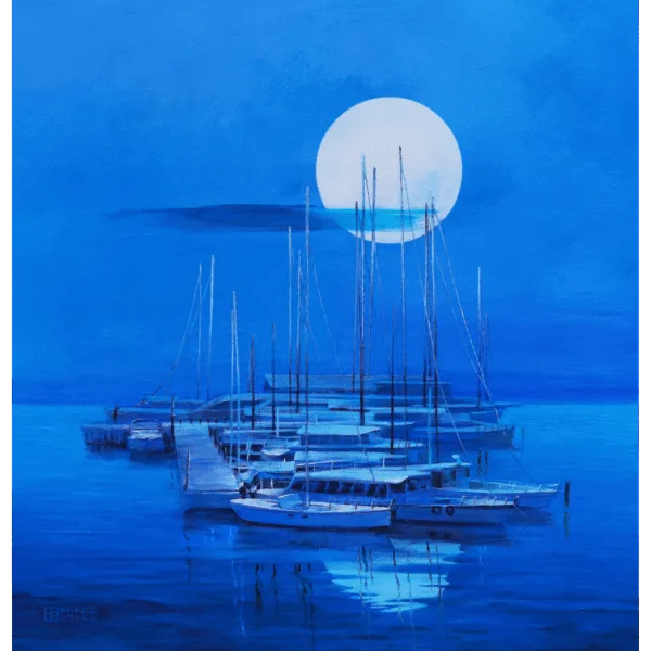 The Wind Stills, Clouds Calm, Water Murmurs, Moonlight Sings