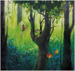 A1055 Harmonious Echoes in the Green Shade