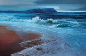 Big Waves Wash the Sand