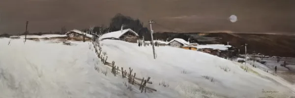 Cooking Smoke Drifts Under the Moon, Auspicious Snow Melts in the Heart