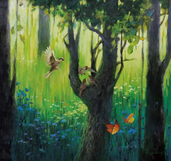 Harmonious Echoes in the Green Shade