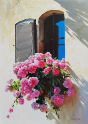 Blossoms Beyond the Window